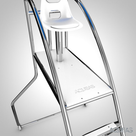 AQUEAS Lifeguard Chair, Equipment, AQ-LSC004, Stainless Steel, Close Up