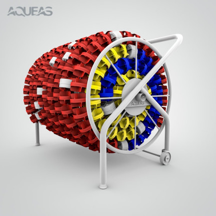 AQUEAS Mini Lane Rope Reel, Economy, AQ-MLRR050PC, with ropes (SV)