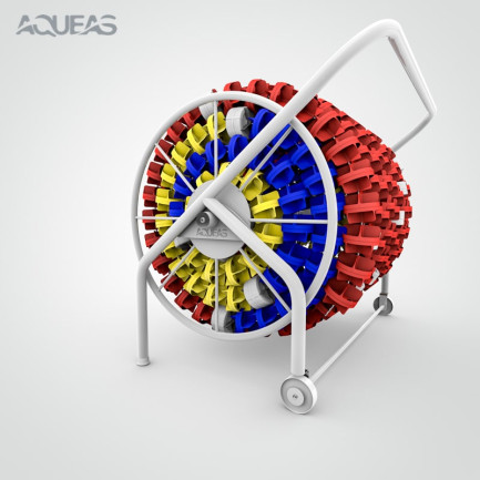 AQUEAS Mini Lane Rope Reel, Economy, AQ-MLRR050PC, with ropes (TV)