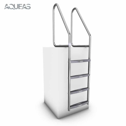 AQUEAS Pool Ladder AQ-LDR08, 4step, Fixed.2