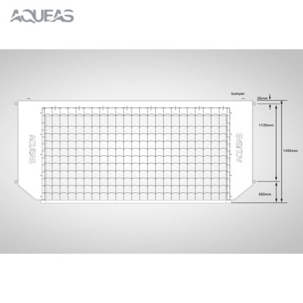 AQUEAS Water Polo Goals Regulation AQ-WPG001, Blue, Line Drawing (TV)